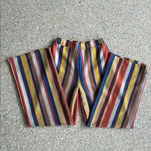 Colorful Striped Knit Pants